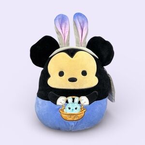 Squishmallows Disney Easter Mickey Mouse With Bunny Ears 8" Plush Toy - NWT 🐭